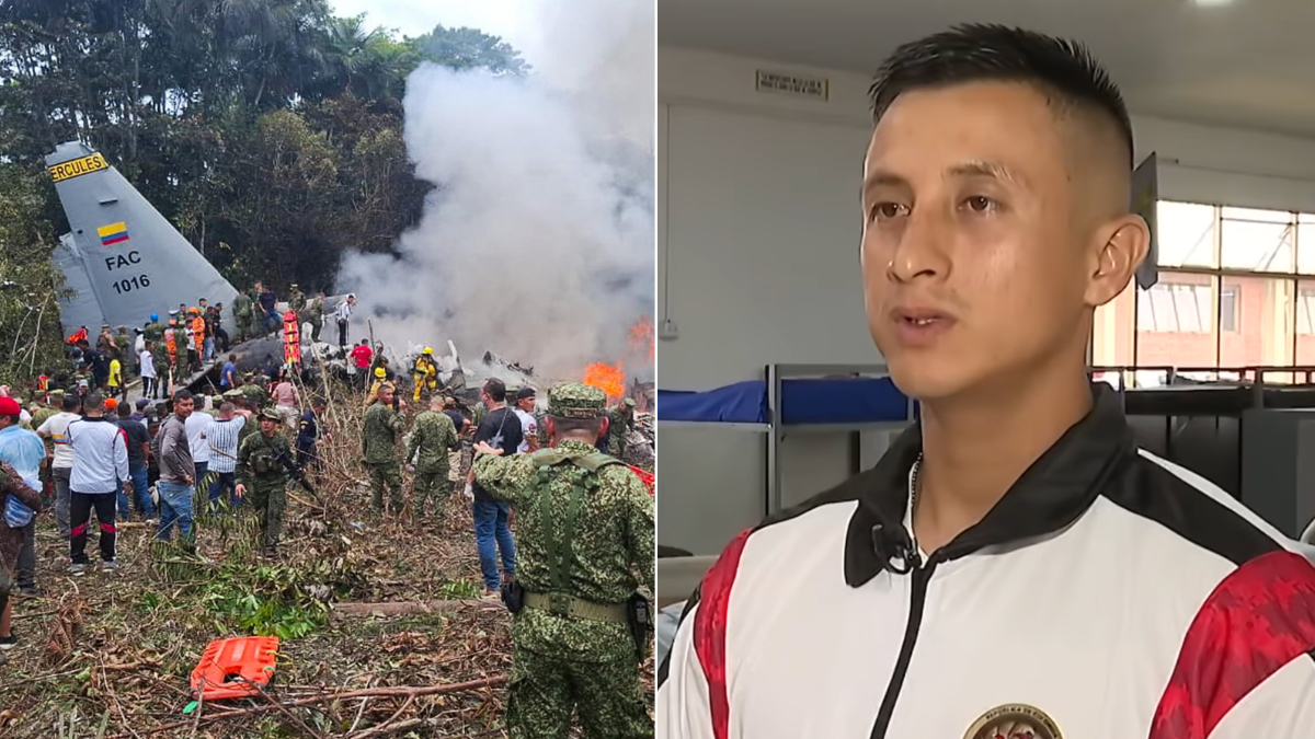 Óscar Piedra sobreviviente del accidente de avión en Putumayo
