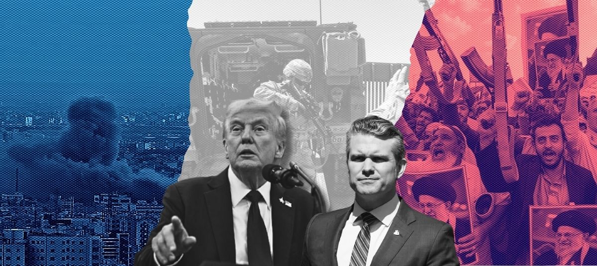 Donald Trump, presidente de EE. UU.; y el secretario de Defensa, Pete Hegseth.