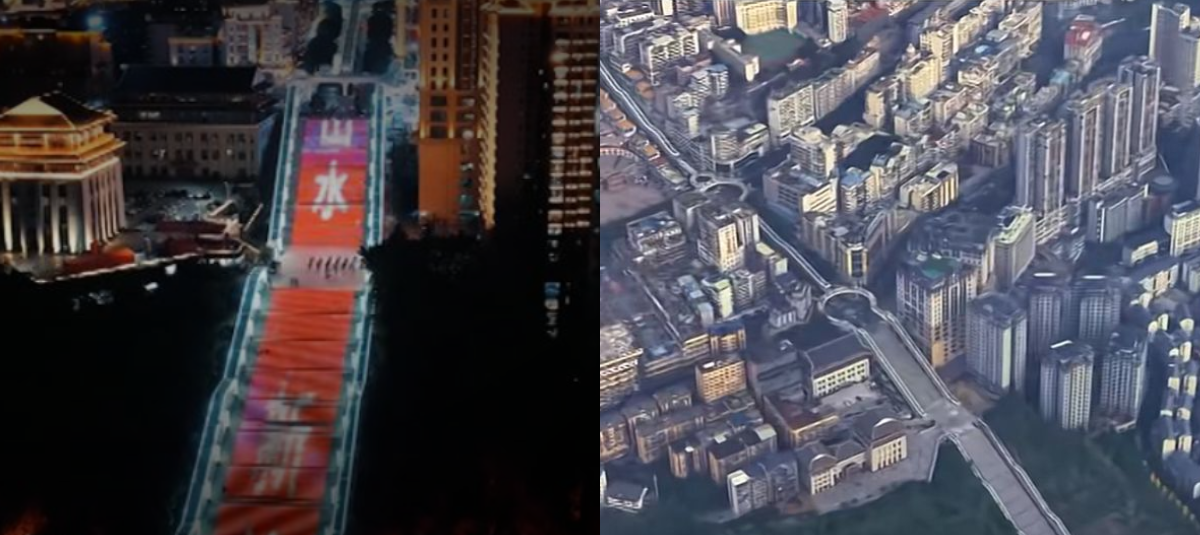 La escalera mecánica más larga del mundo en China.