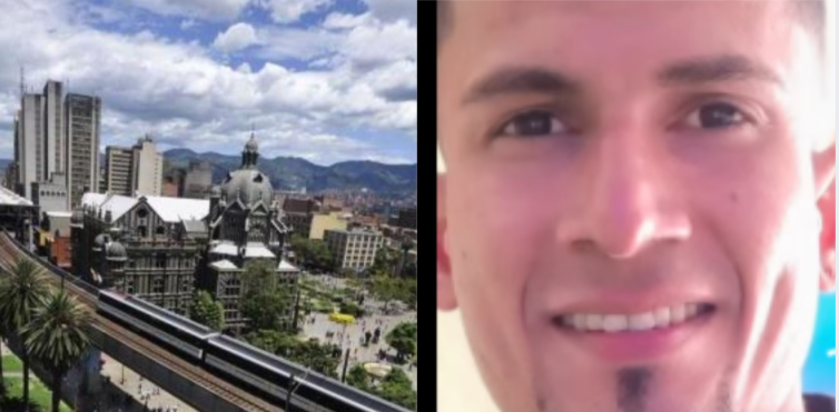 Andrés Amaris, víctima de un disparo en un hotel de Medellín, el 31 de marzo pasado.