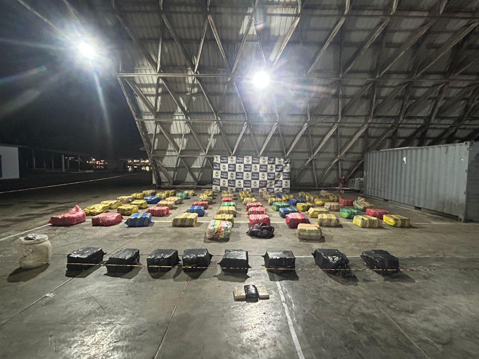 La marihuana que fue incautada.