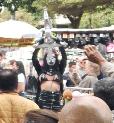 Grupo te satánicos en Bogotá en el Viernes Santo 2026