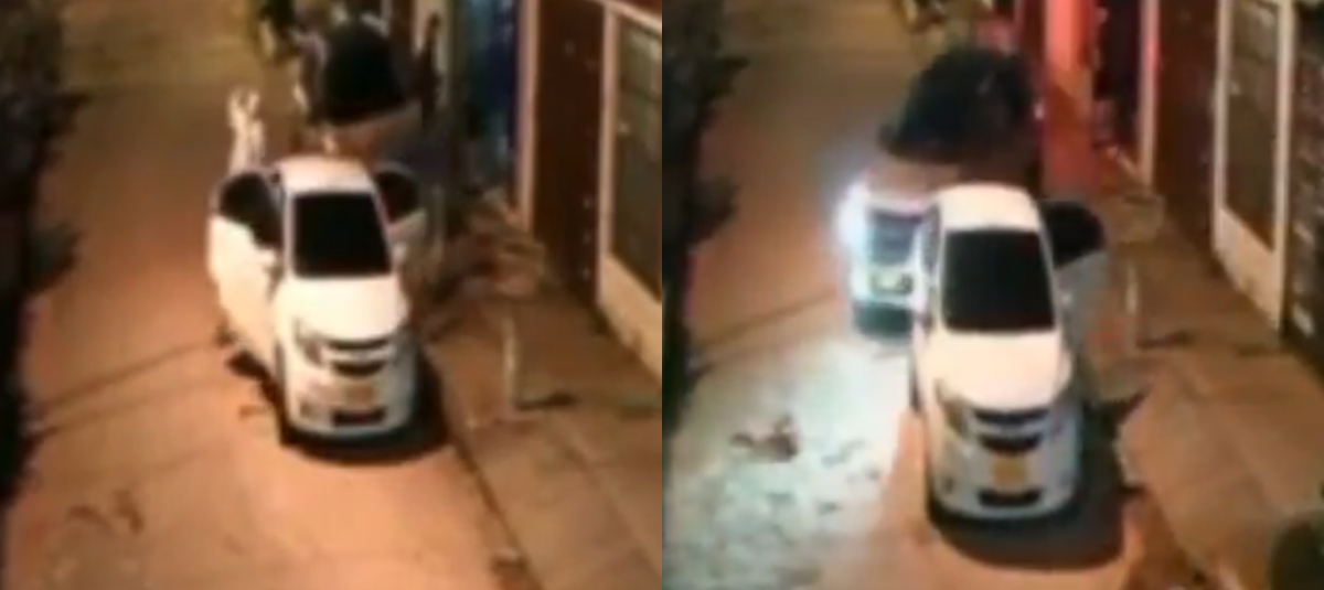 Robo de camioneta en Bogotá.