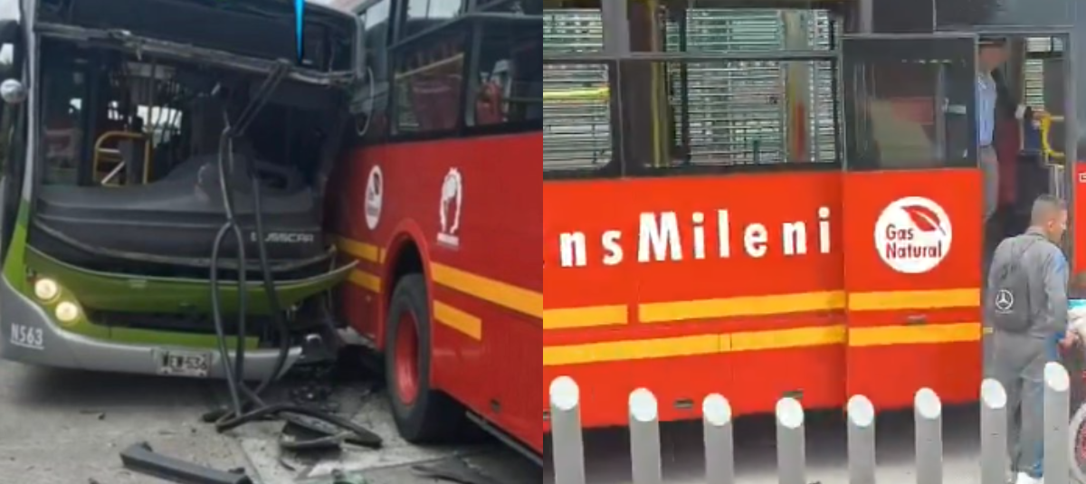 Accidente en la avenida Suba.