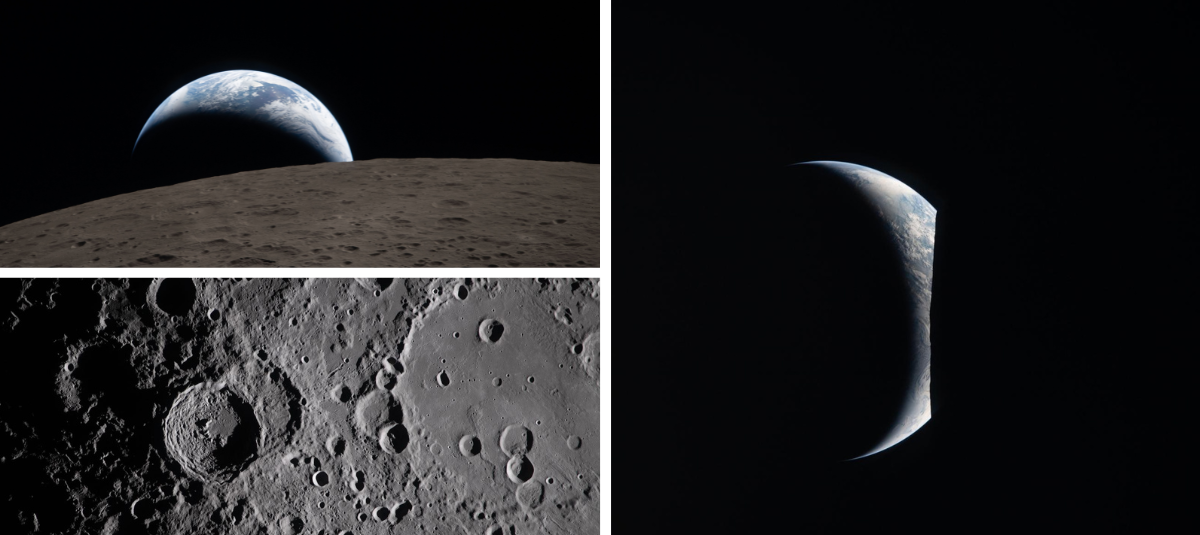 Los destellos y nuevos colores que vieron los astronautas de Artemis II al pasar por la Luna y su lado oscuro en sobrevuelo