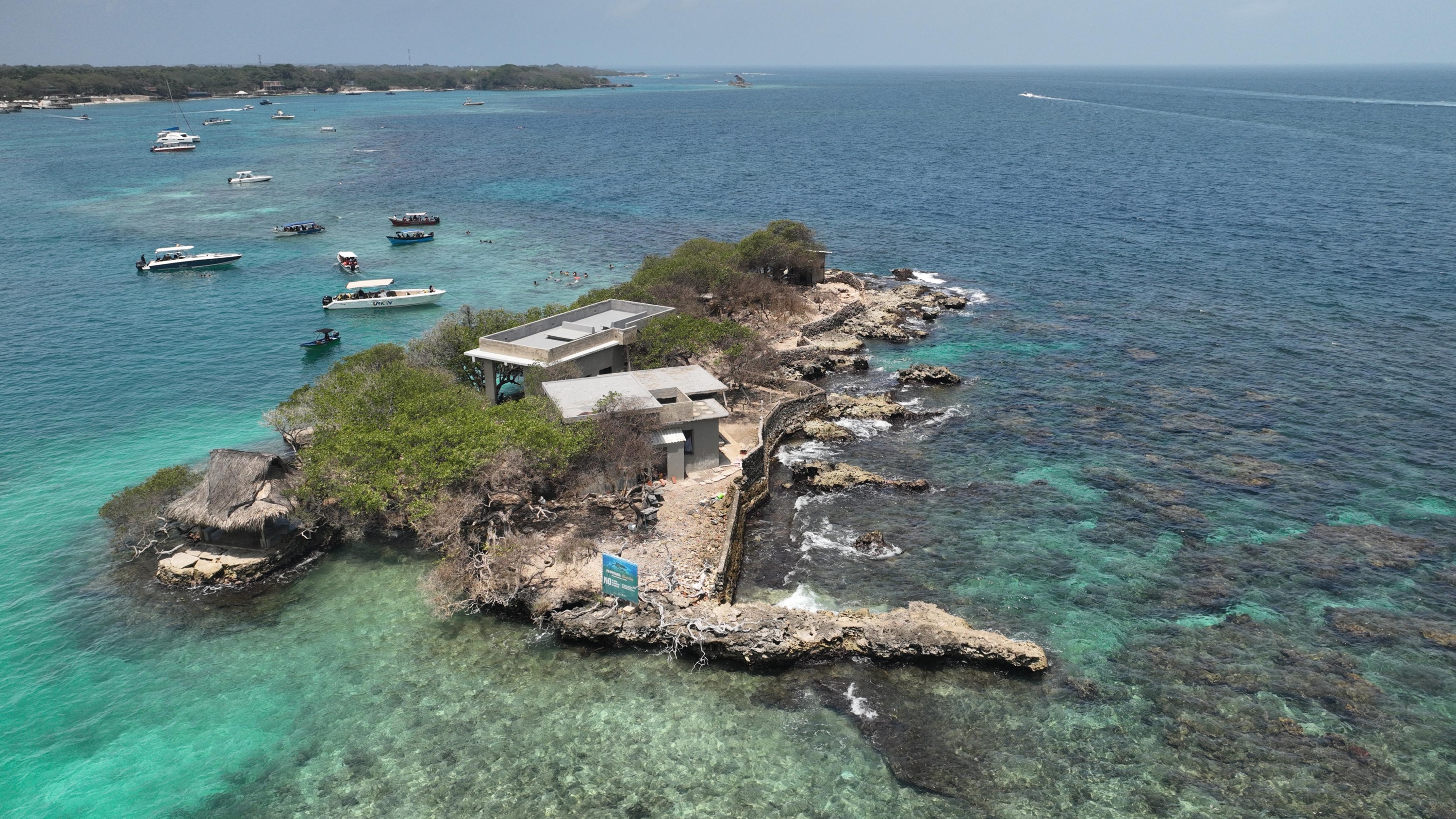 Isla Fiesta en el Archipiélago de Islas del Rosario y San Bernardo de Cartagena