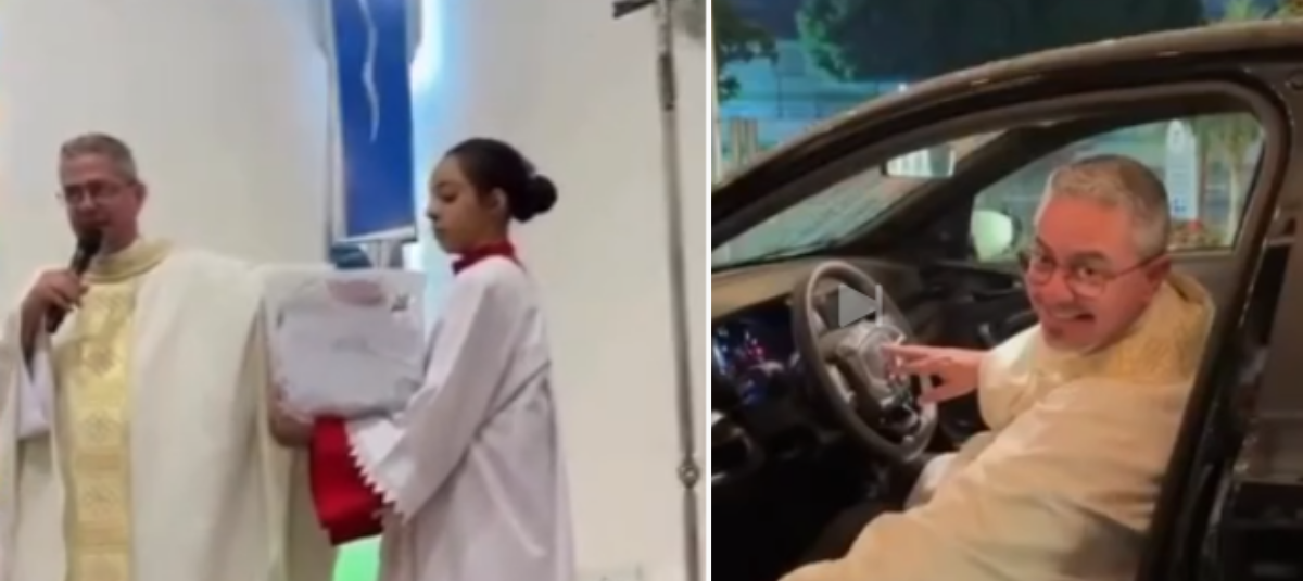 Sacerdote se 'ganó' un carro en una rifa que él mismo organizó en su parroquia: el hecho ha generado indignación