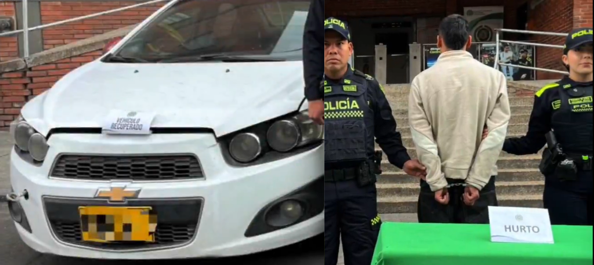 Un hombre de 20 años intentó escapar de las autoridades lanzándose de un carro en movimiento, luego de haber hurtado un vehículo en el sur de Bogotá