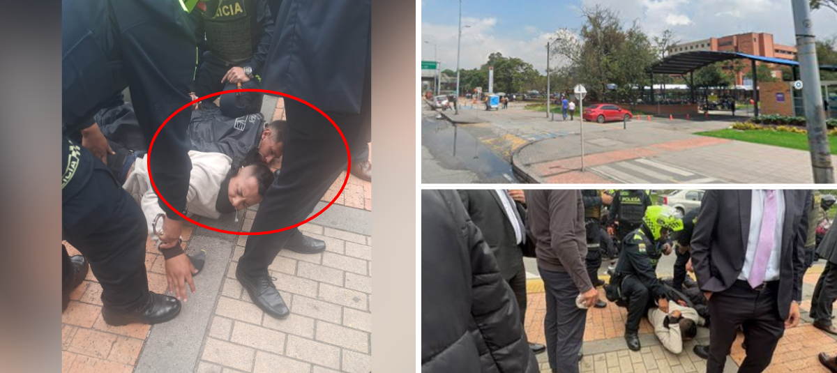 El tiroteo se registró en frente del edificio de la Registraduría en Bogotá.