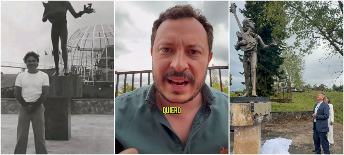Exconcejal Juan Baena expresa su indignación por entrega de estatua de John Lennon de Carlos Lehder en Quindío.