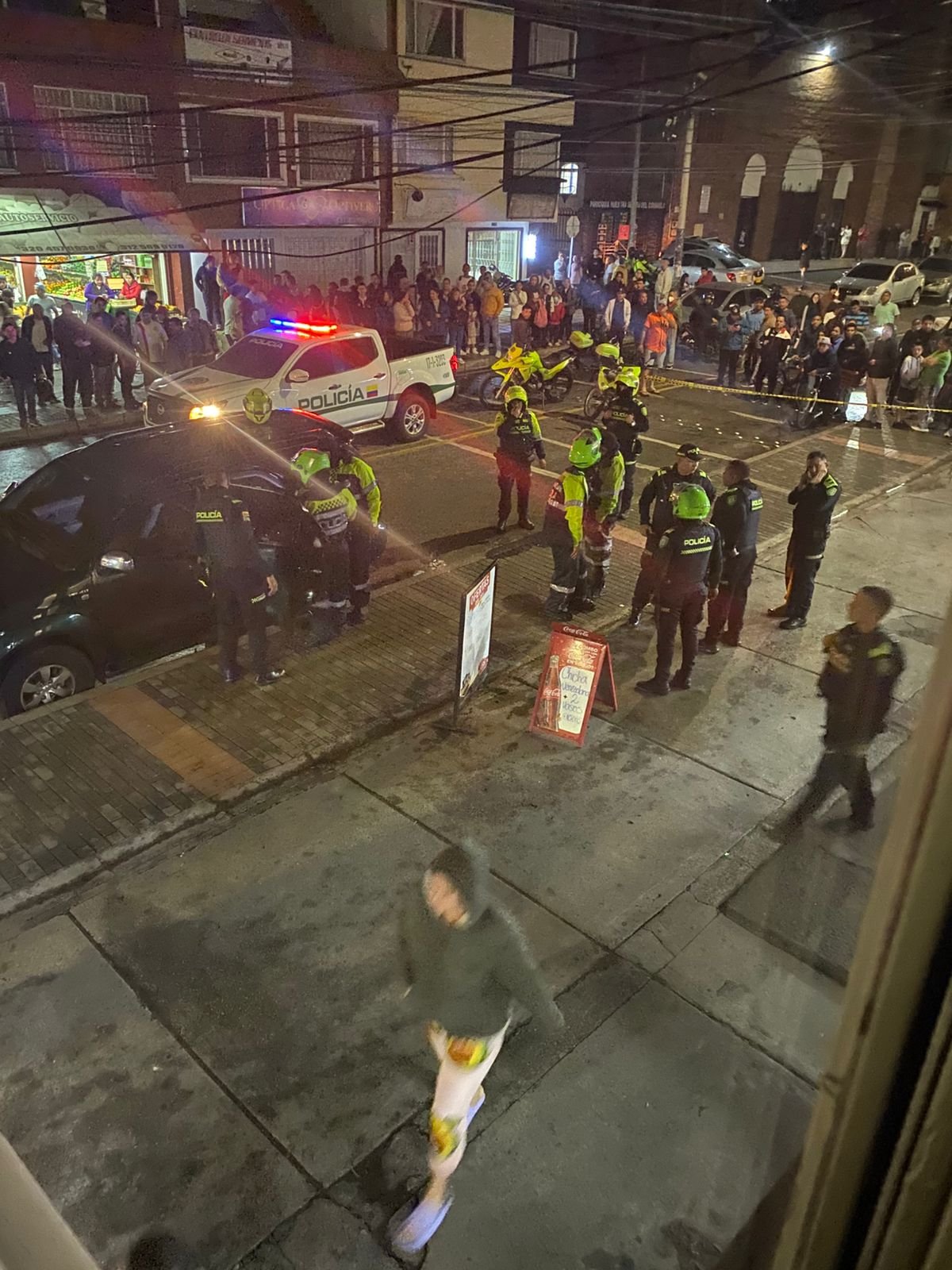 Balacera en el norte de Bogotá.