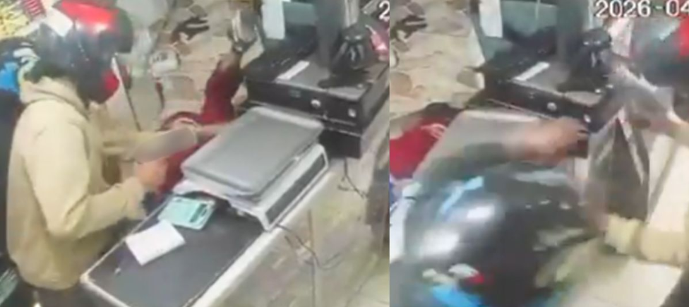 El robo quedó registrado en las cámaras de seguridad del establecimiento.