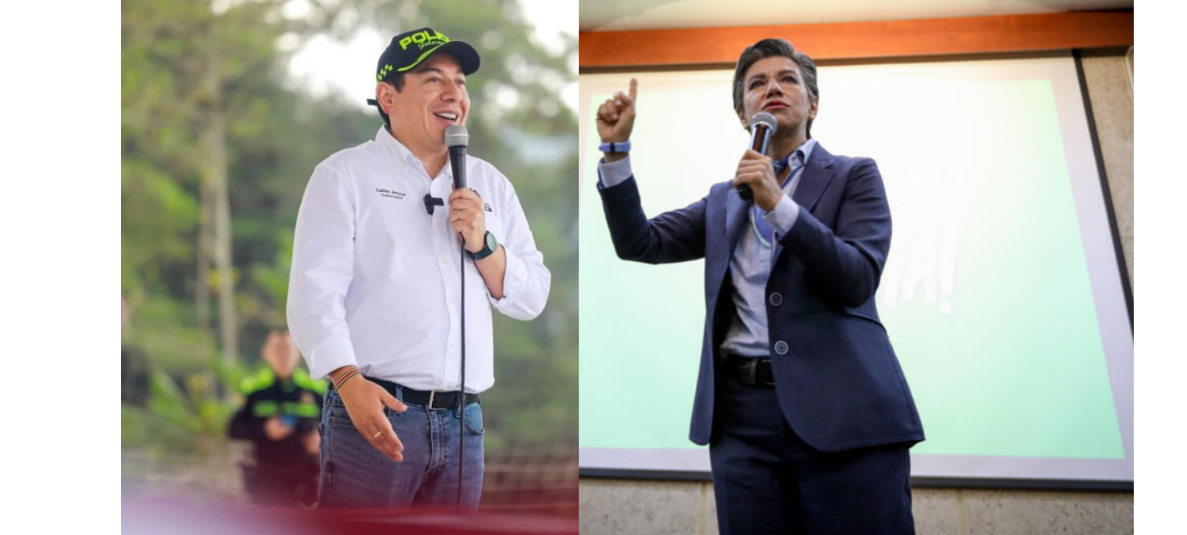 Carlos Amaya y Claudia López