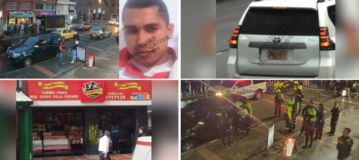 Businessman Yahir Ruiz Rojas, victim of an attack in the north of Bogotá.