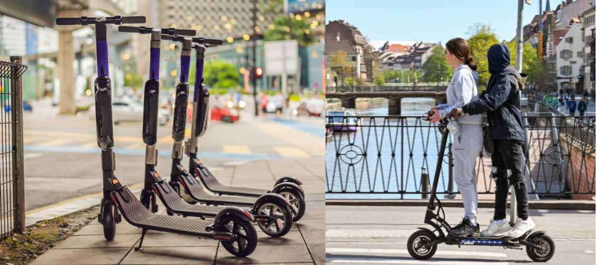 La ley prohíbe llevar acompañantes en patinetas eléctricas.