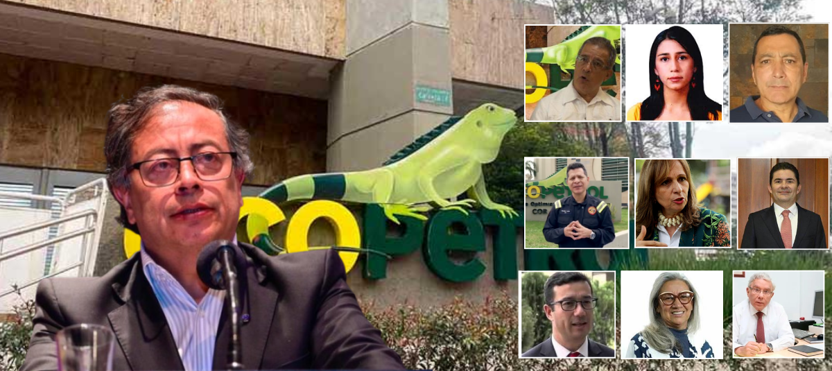 President Gustavo Petro and members of the board of Ecopetrol.