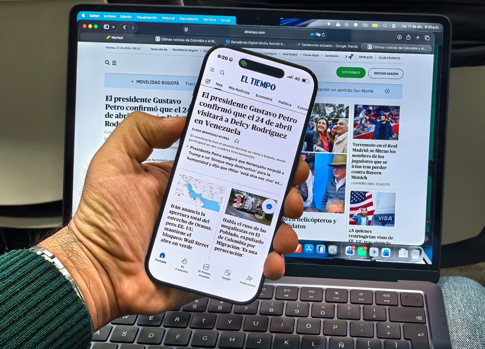EL TIEMPO câștigă cea mai bună aplicație de știri la Digital Media Awards Americas 2026