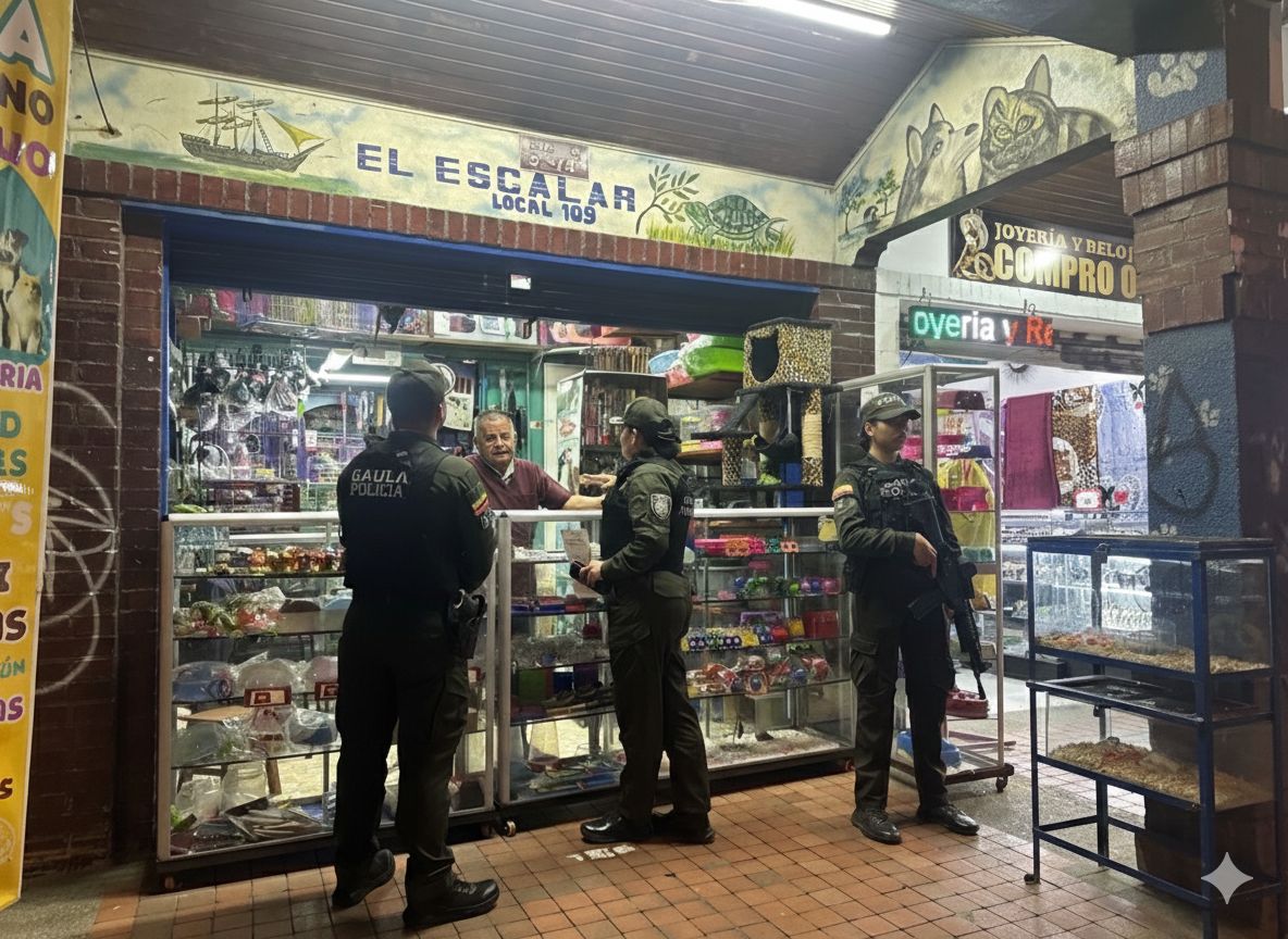 Gaula Policía en la entrega de información pedagógica a comunidades de Soacha.