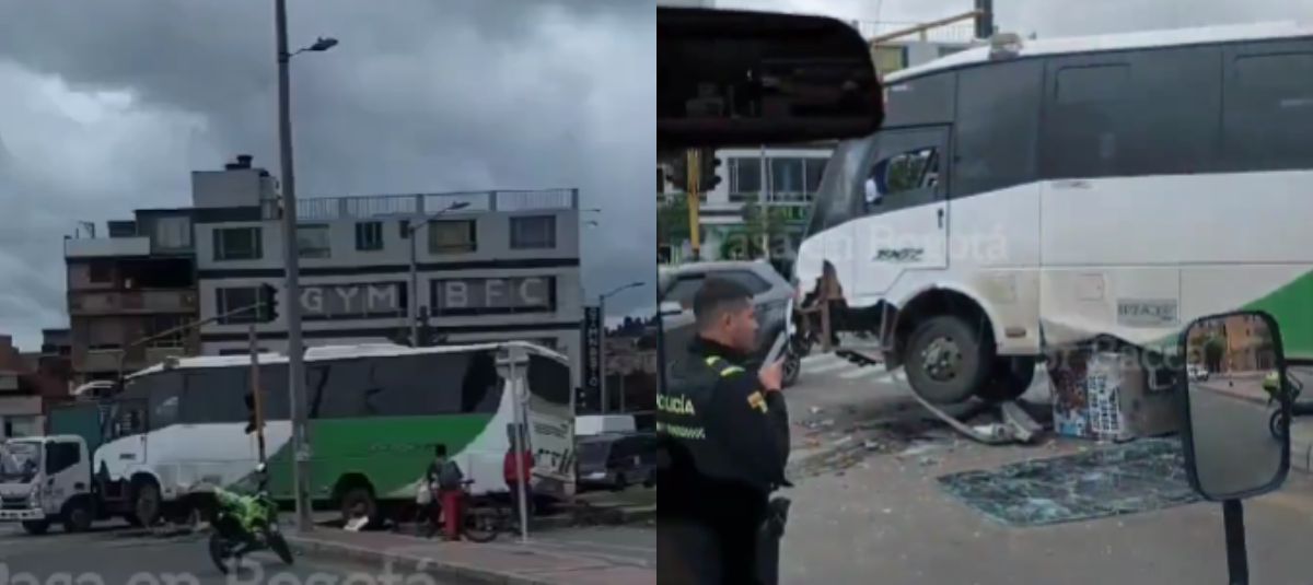 Accidente de tránsito en la localidad de Suba.