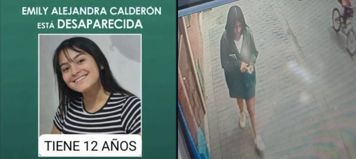 Emily Alejandra Calderón, menor desaparecida en Bosa, Bogotá.