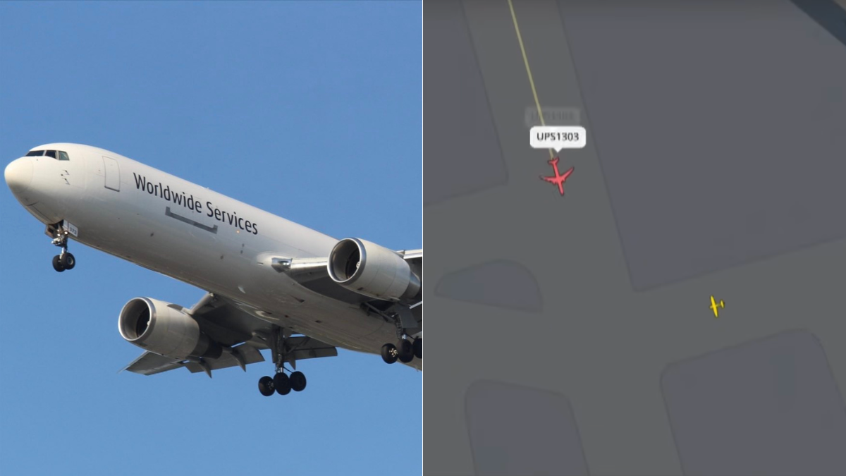 Avion Boeing 767 de UPS estuvo a punto de chocar con otro avión