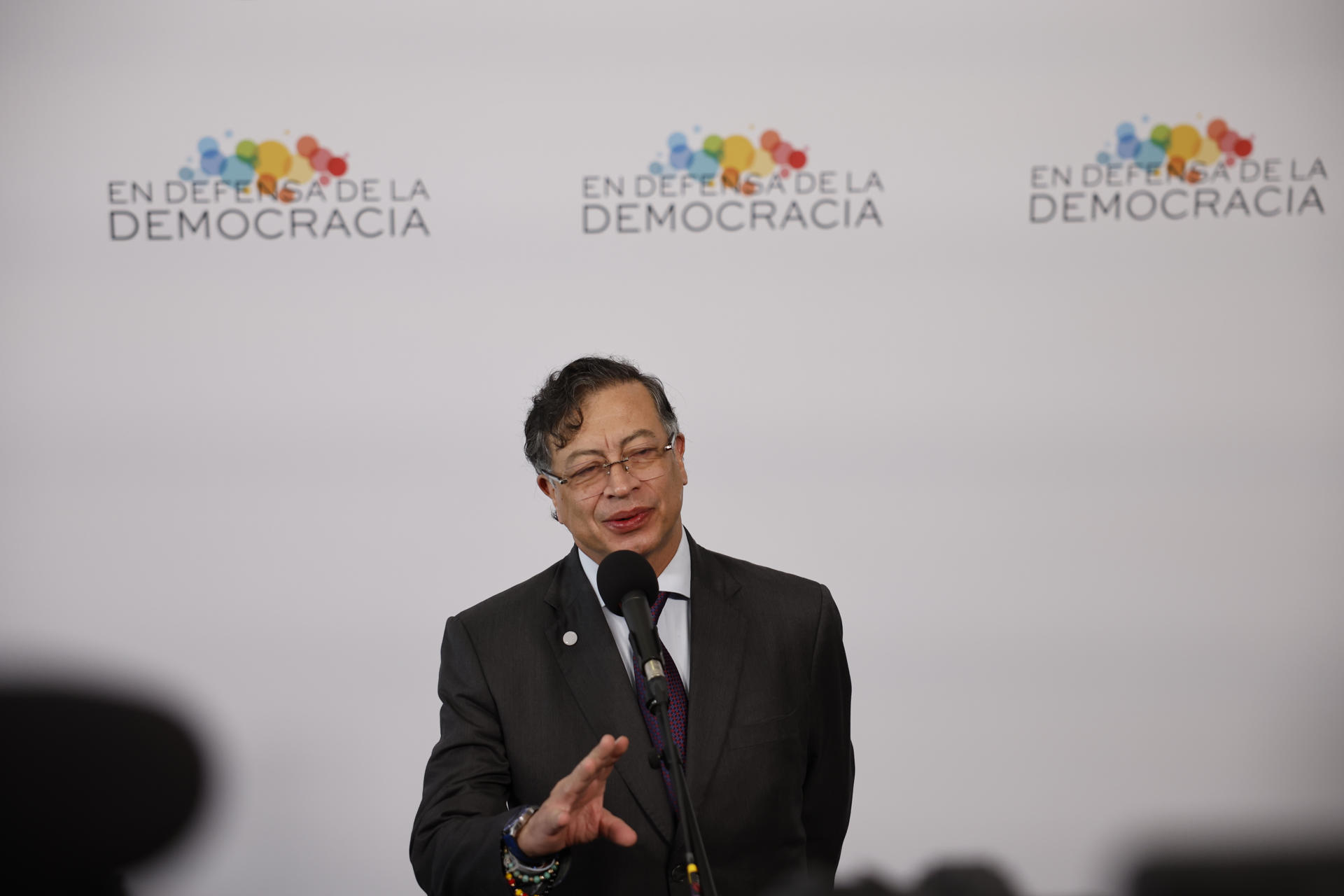 Presidente Gustavo Petro en la Cumbre en Defensa de la Democracia