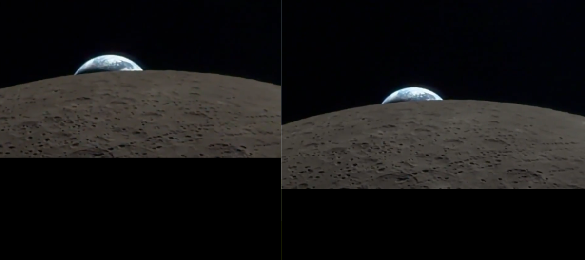 Puesta de sol vista desde la EEI.