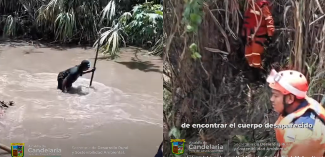 Menor desaparecido desde que la corriente de un río se lo llevó en Candelaria, Valle.