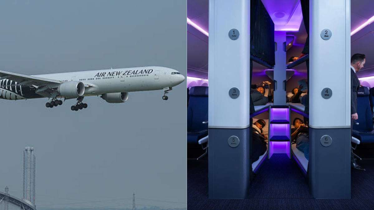 Aerolínea de Nueva Zelanda habilita literas para dormir