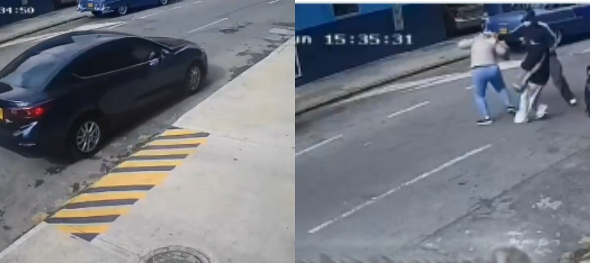 Ataque a mujer con sustancia química en Bogotá.