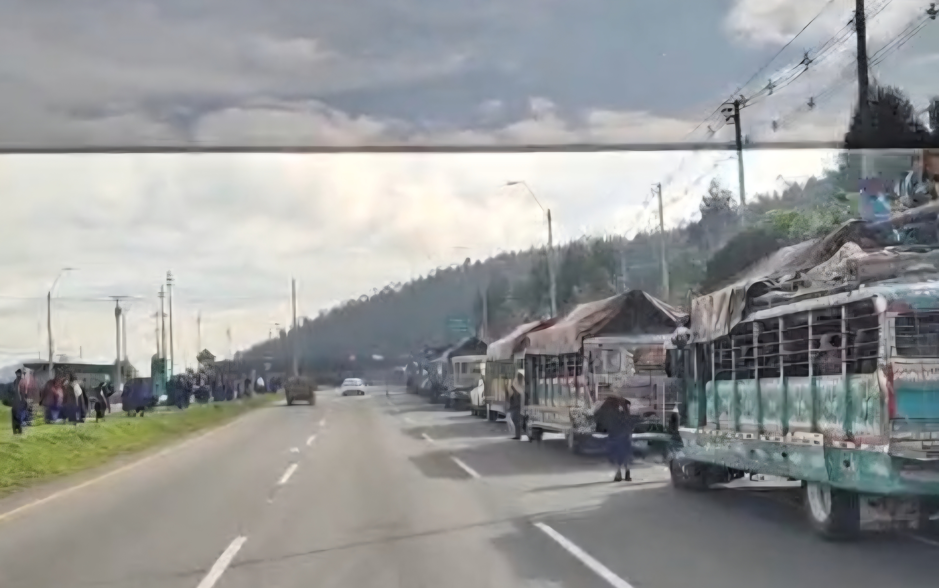 Caravana de indígenas en Chusacá