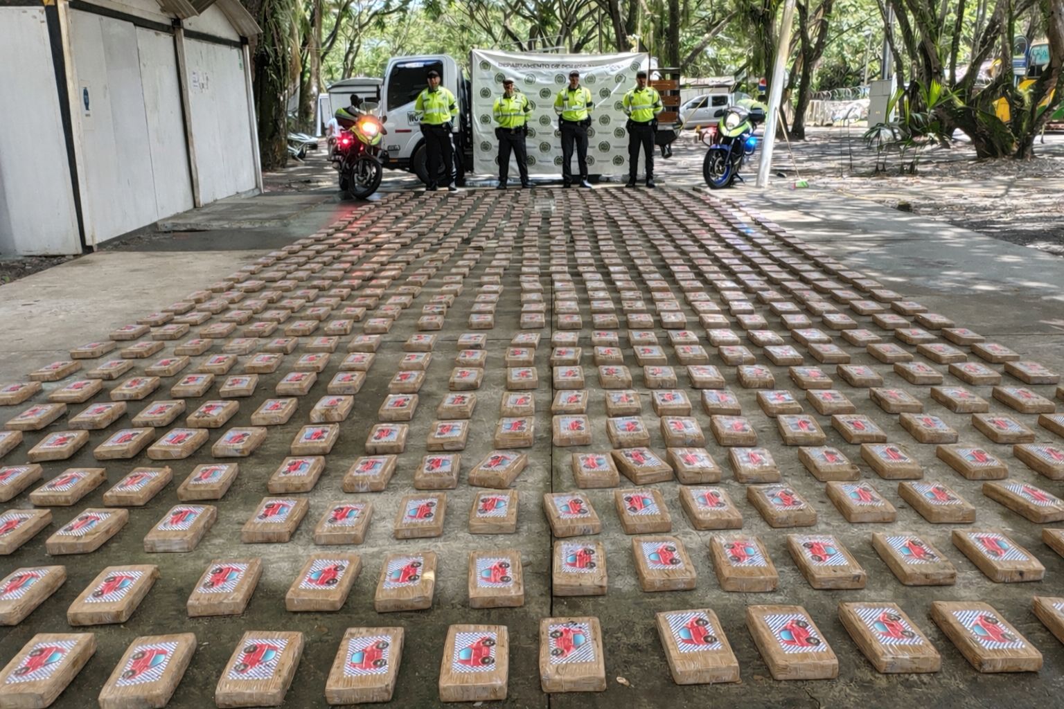 La droga incautada en uno de los operativos.