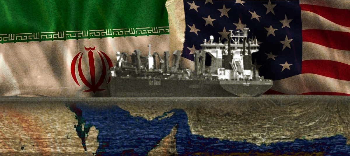 Collage estrecho de ormuz / Irán / Estados Unidos / Guerra