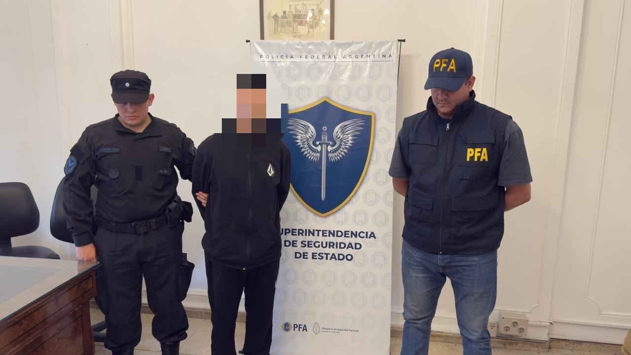 Brayan Cruz Castillo, capturado en Argentina.