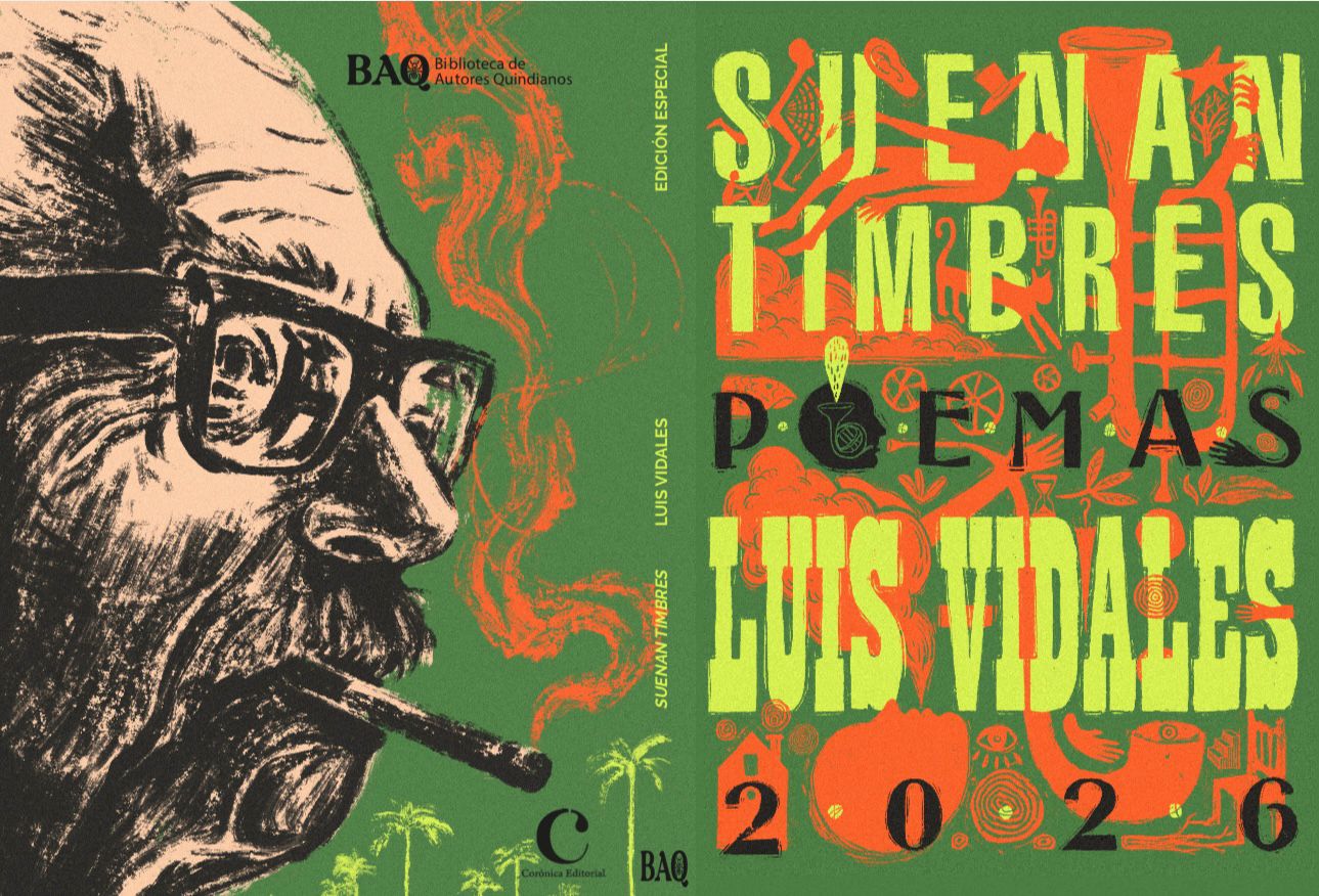 Portada del nuevo libro recopilatorio de Luis Vidales, en homenaje a los 50 años de publicación de 'Suenan timbres'.