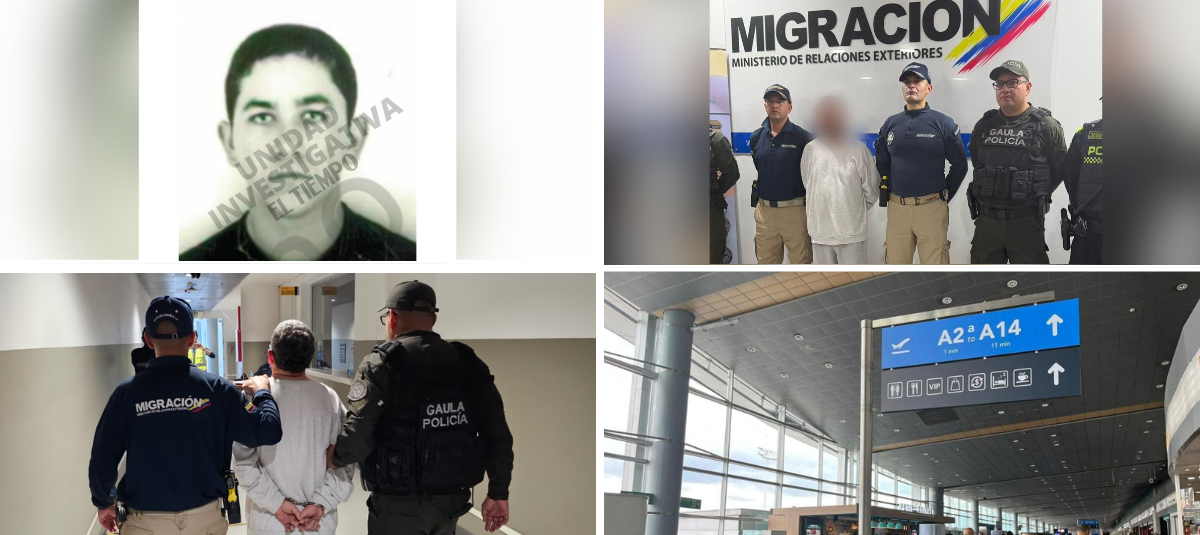 El colombiano capturado en El Dorado venía de un vuelo de deportados de Estados Unidos.