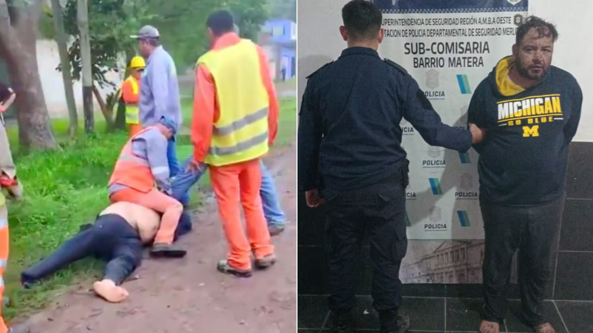 Hombre retenido por robo en Merlo, Argentina