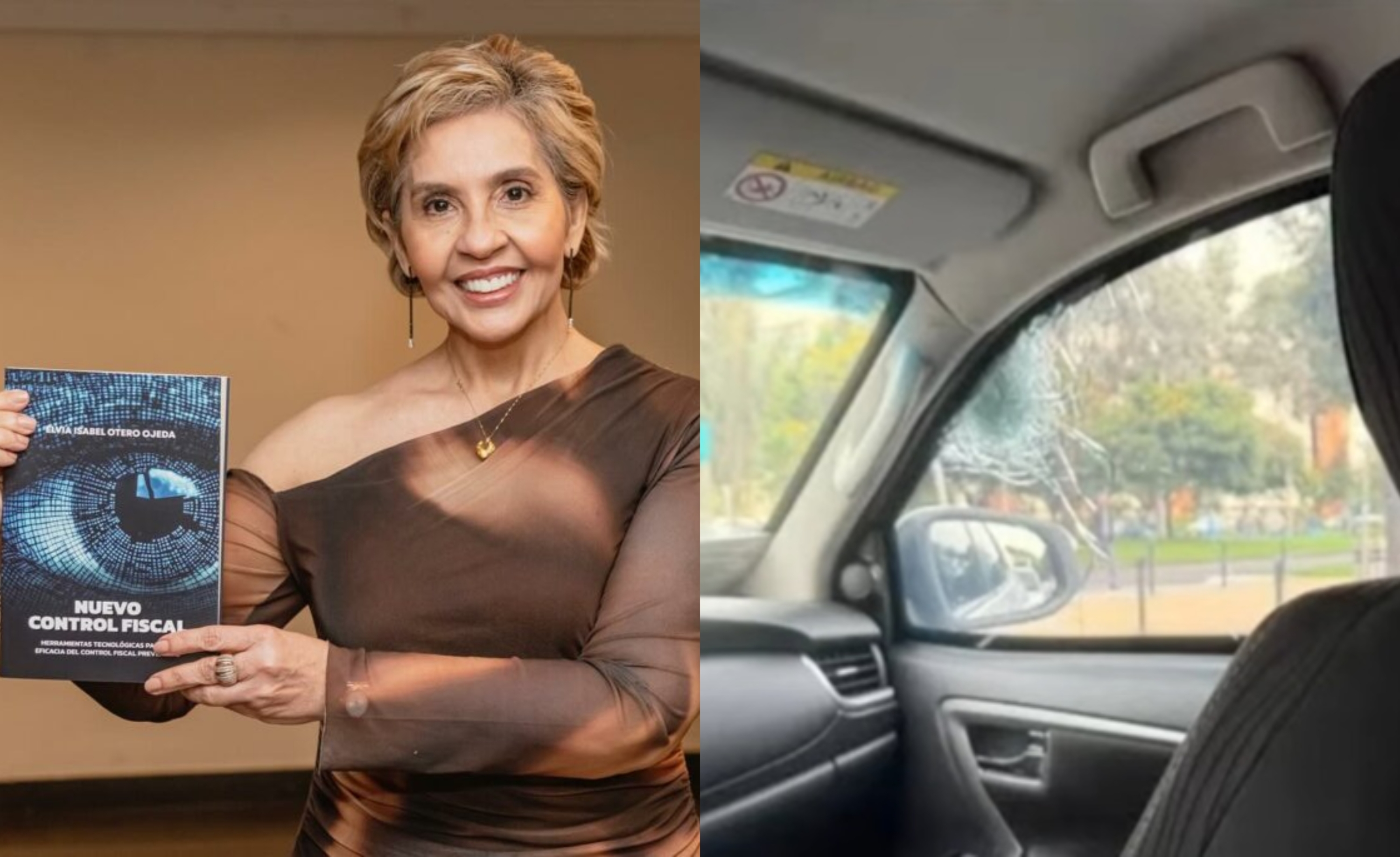 Elvia Isabel Otero, durante la presentación de su libro 