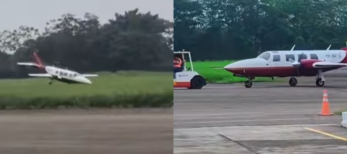 Avioneta en Villavicencio frenó de emergencia.