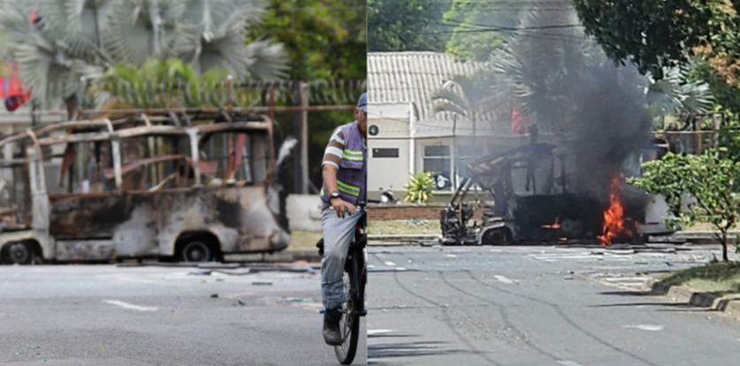 Atentado en la Tercera Brigada, el 24 de abril de este 2026.