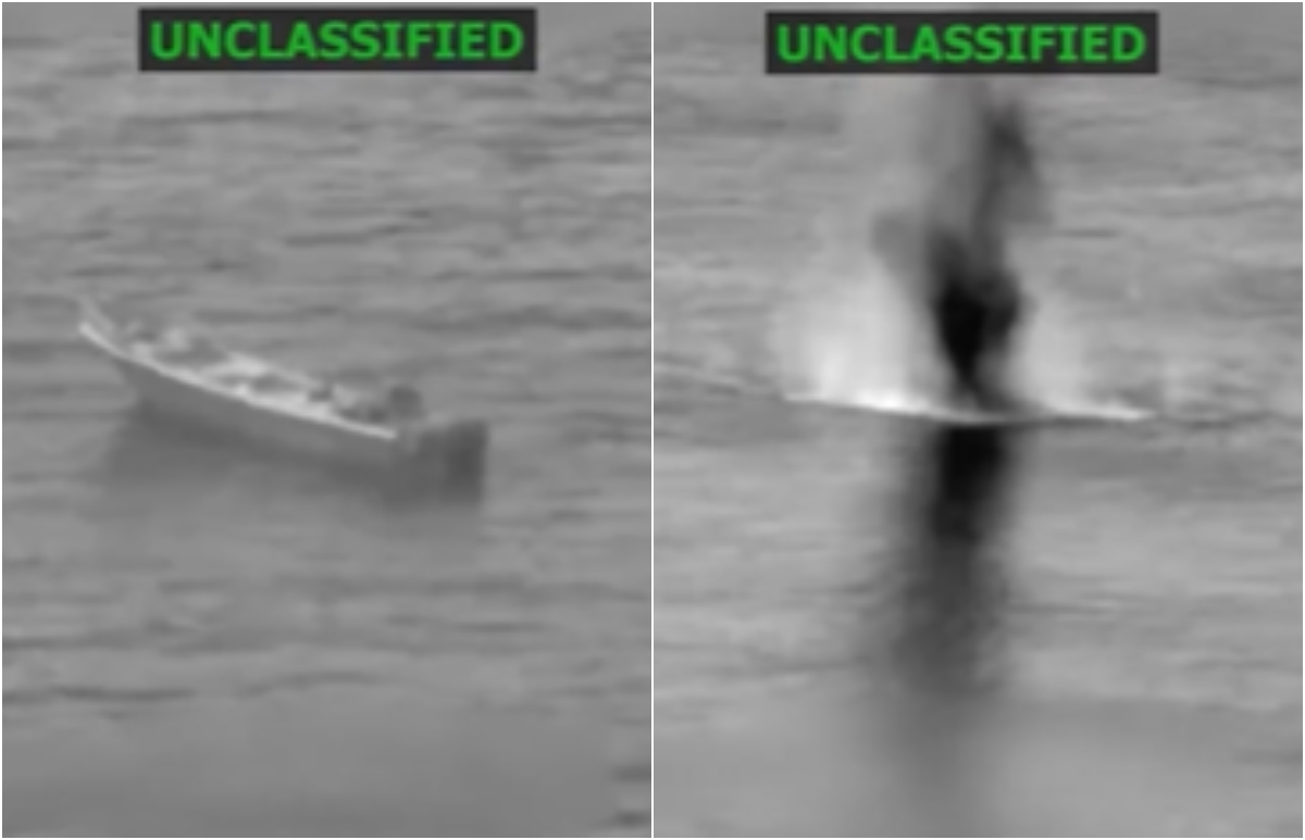 Estados Unidos reportó dos personas muertas tras un ataque contra lancha presuntamente cargada con droga en el Pacífico
