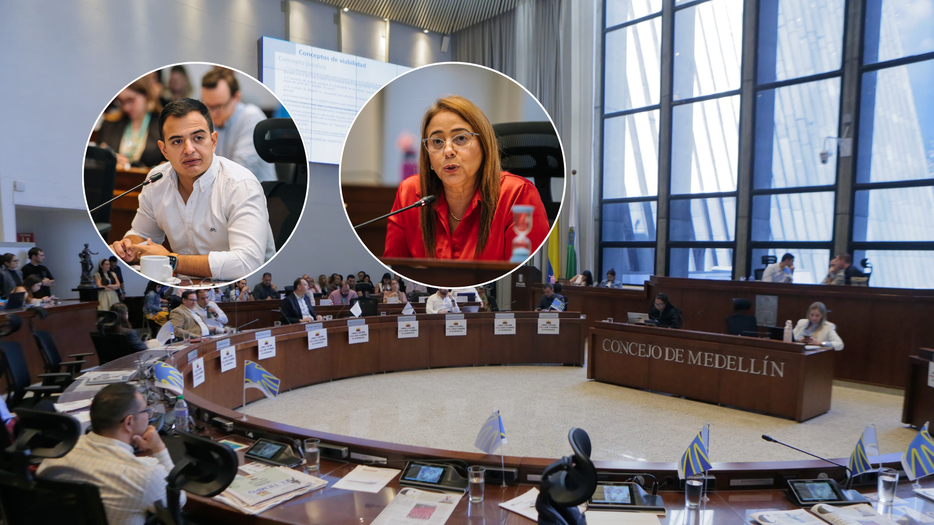 El Concejo de Medellín sesiona de manera reservada este sábado por amenazas contra dos de los concejales.