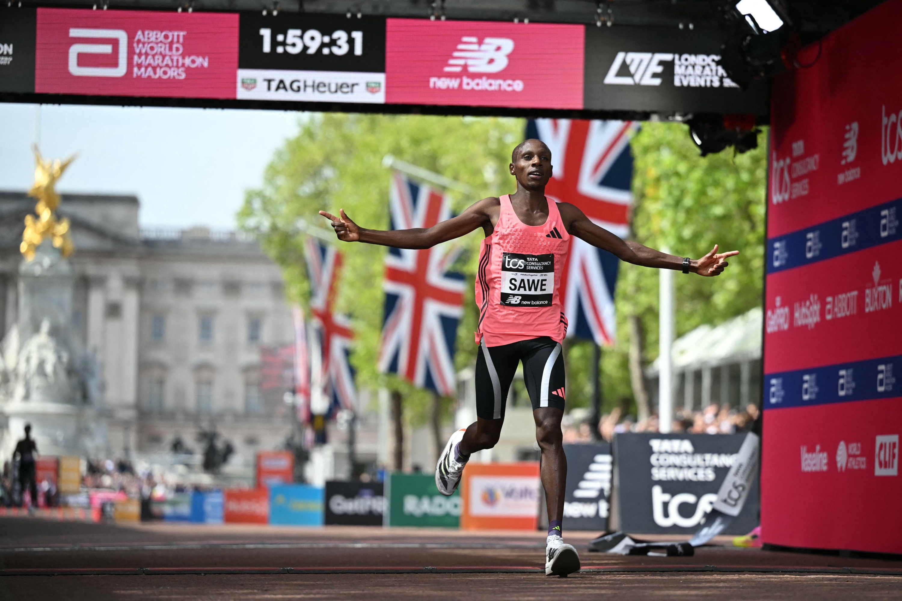 Sabastian Sawe, ganó Londres y es récord Mundial