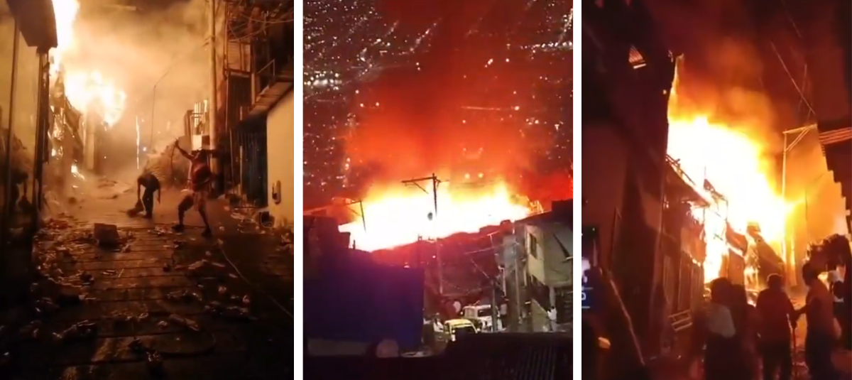 Incendio Medellín.