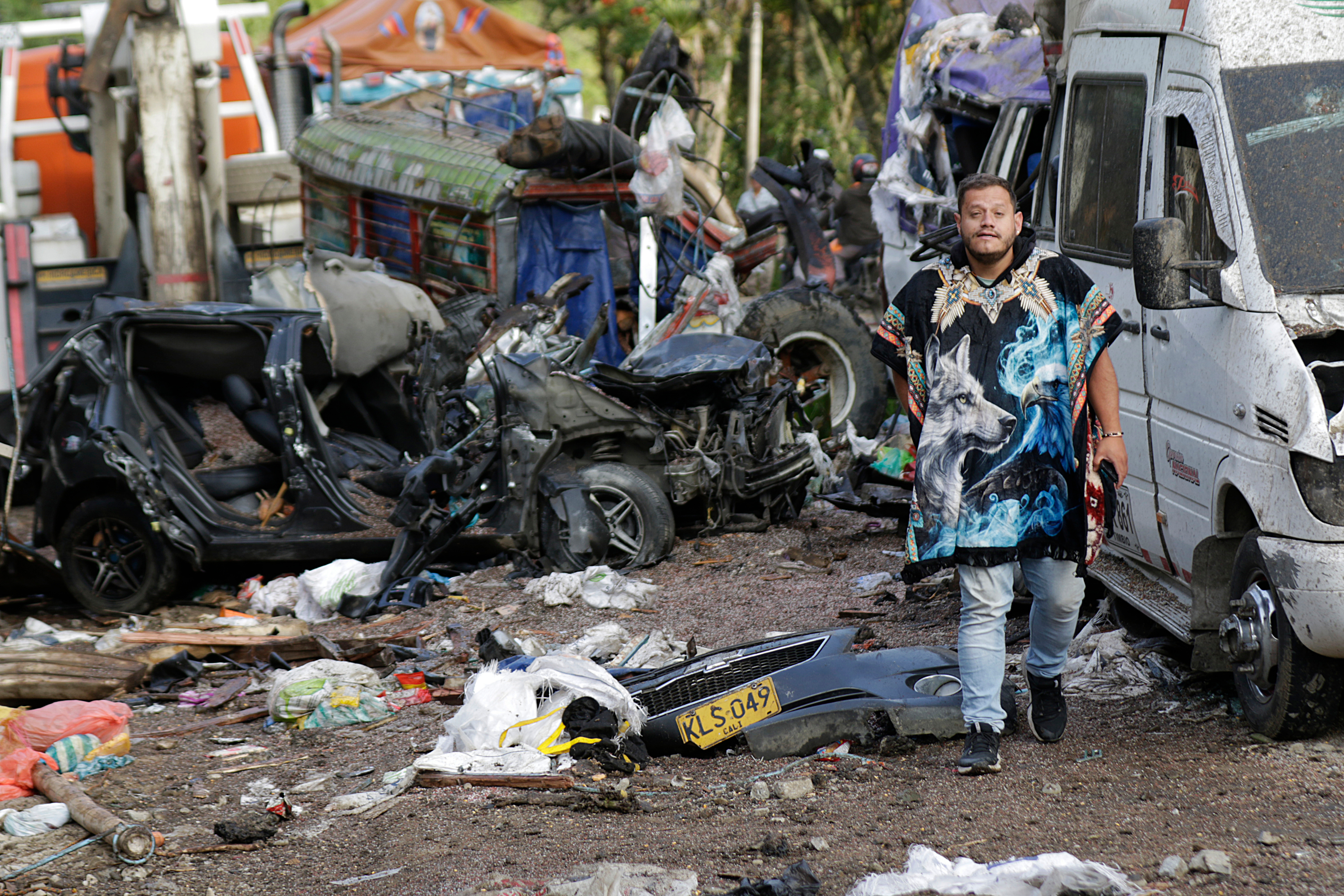Atentado terrorista de las FARC en Cajibío, Cauca