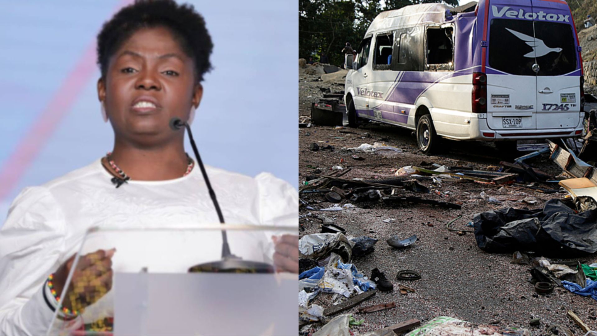 Francia Márquez y los atentados en la vía Panamericana.