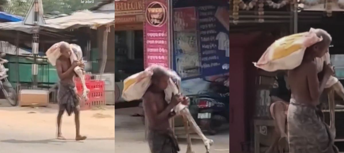 Jitu Munda, miembro de una tribu del estado de Odisha, en el este de India, acudió el lunes a una sucursal bancaria para sacar dinero de la cuenta de su hermana fallecida.