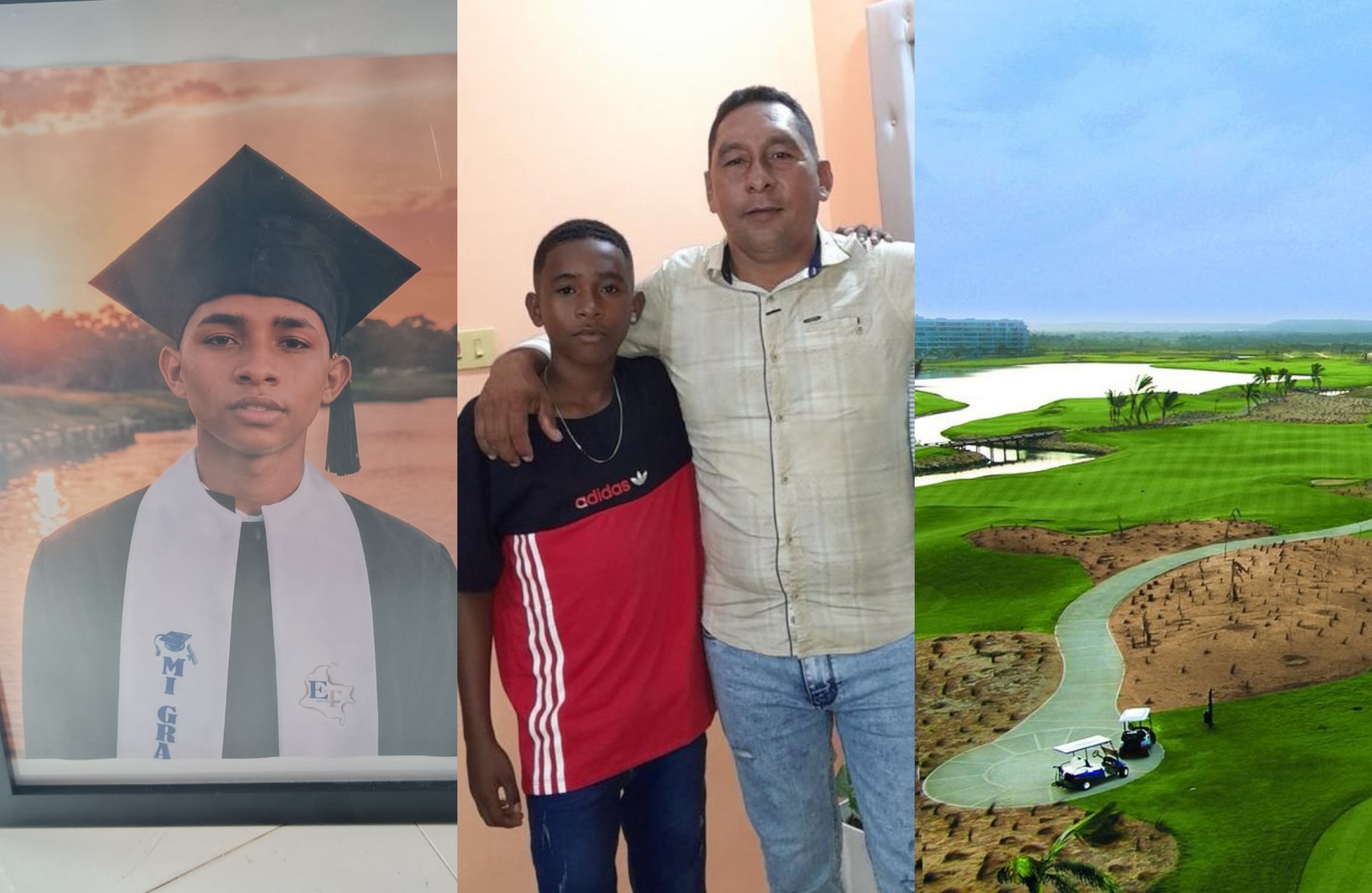 Imágenes de la familia Alvear así como el club de golf Karibana.