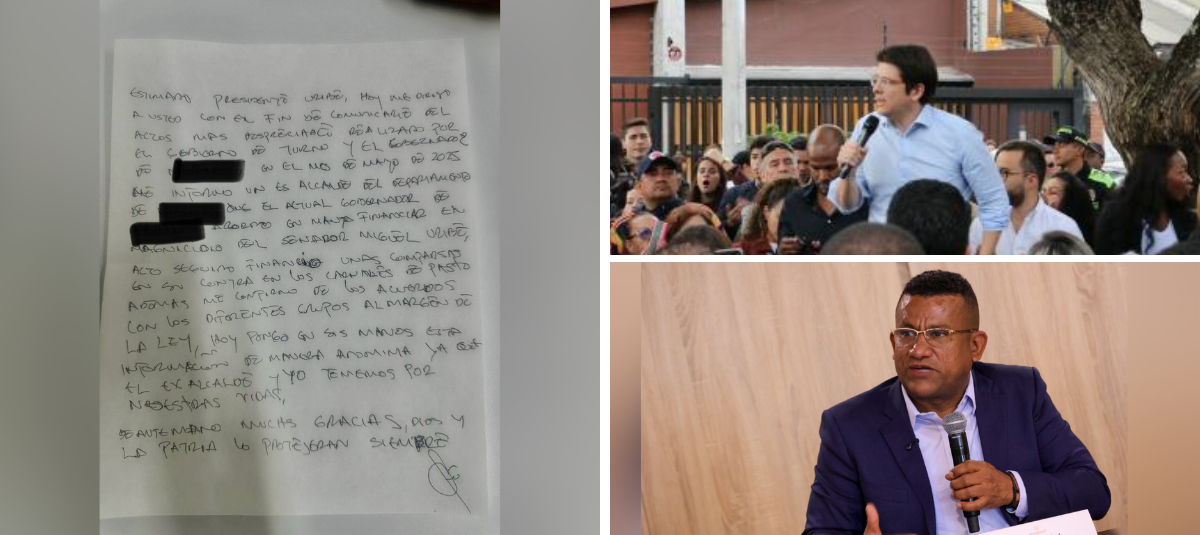 Carta, Miguel Uribe y Luis Alfonso Escobar