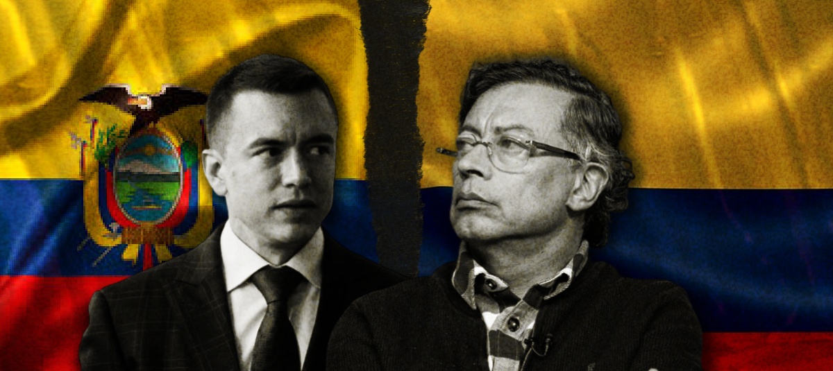 Gustavo Petro y Daniel Noboa